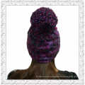 Custom Design Jacquard Weave Crochet malha Beanie Cap / Hat (1-3461)